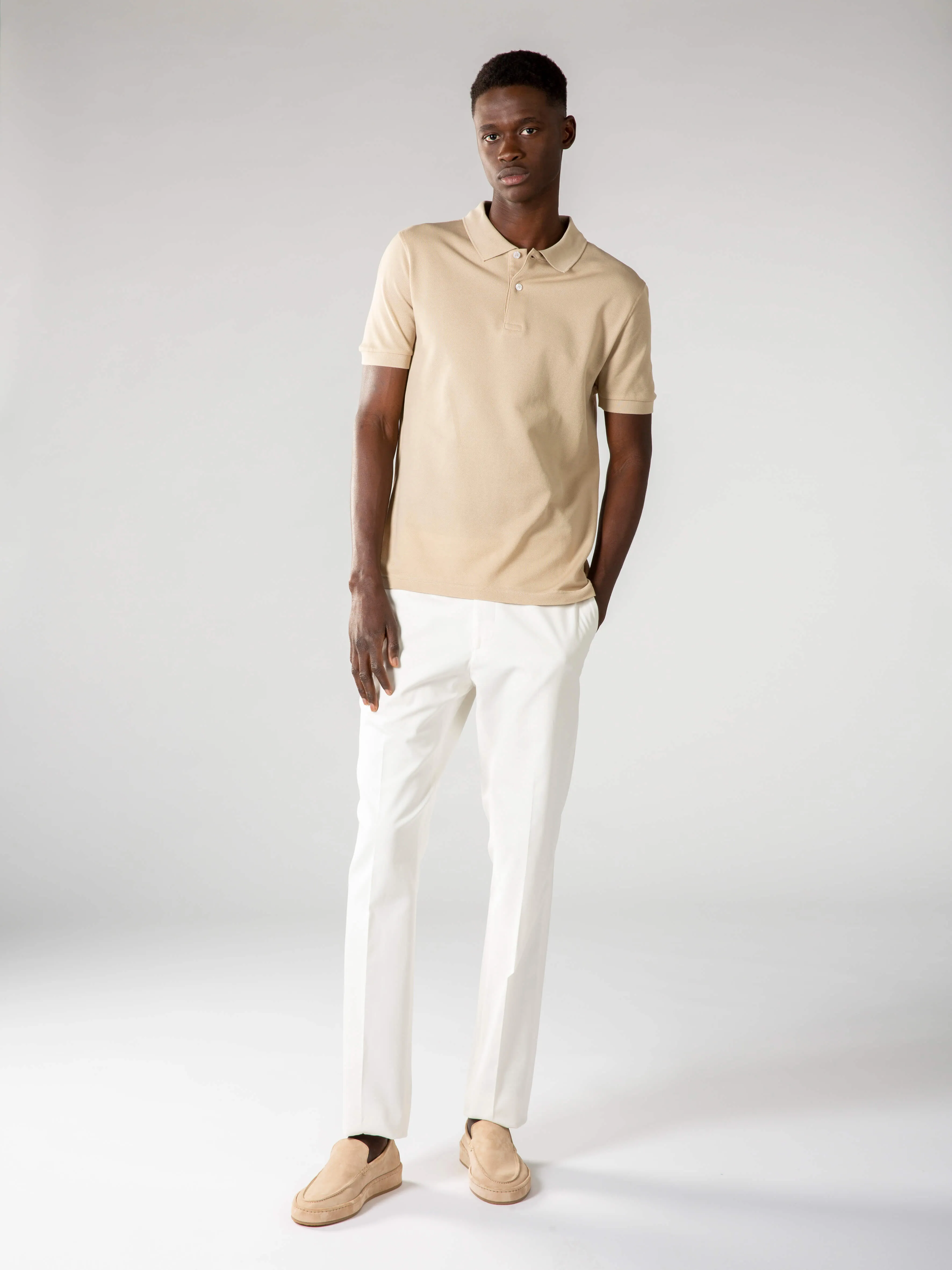 Light Beige Polo Shirt