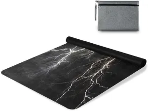 Lightning Yoga Mat Tear Resistance & Thick Gym Fitness Mat,Non Slip Natural Rubber Yoga Mat for Yoga, Pilates & Floor Workouts