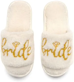 Living Royal Slide Slippers, Novelty Cozy Non-Slip Rubber Sole, Soft 100% Polyester, Funny Fuzzy Design