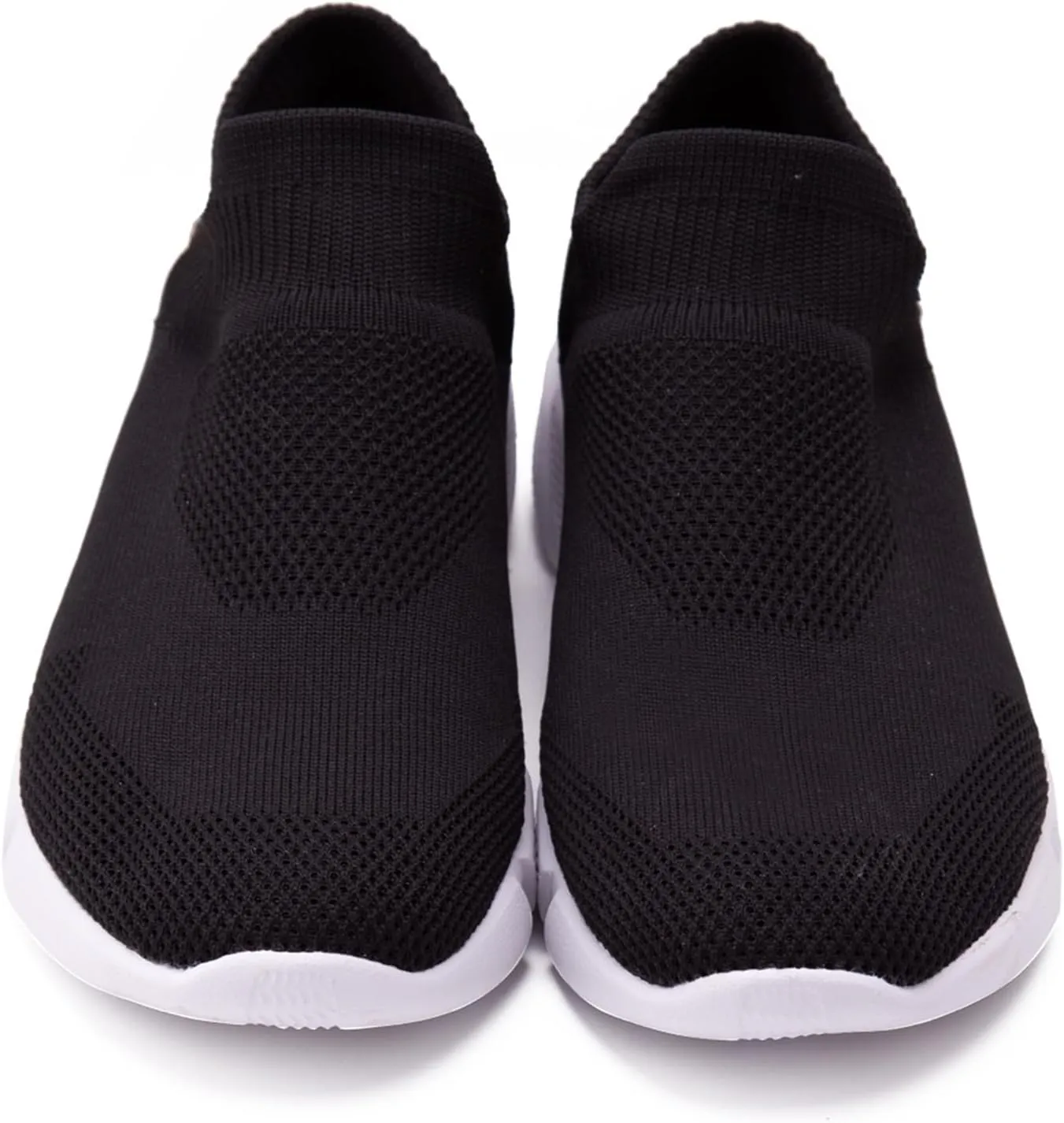 LLTMALL Women's Knit Loafer Sneakers Mesh Breathable Slip on Tennis Walking Sock Shoes