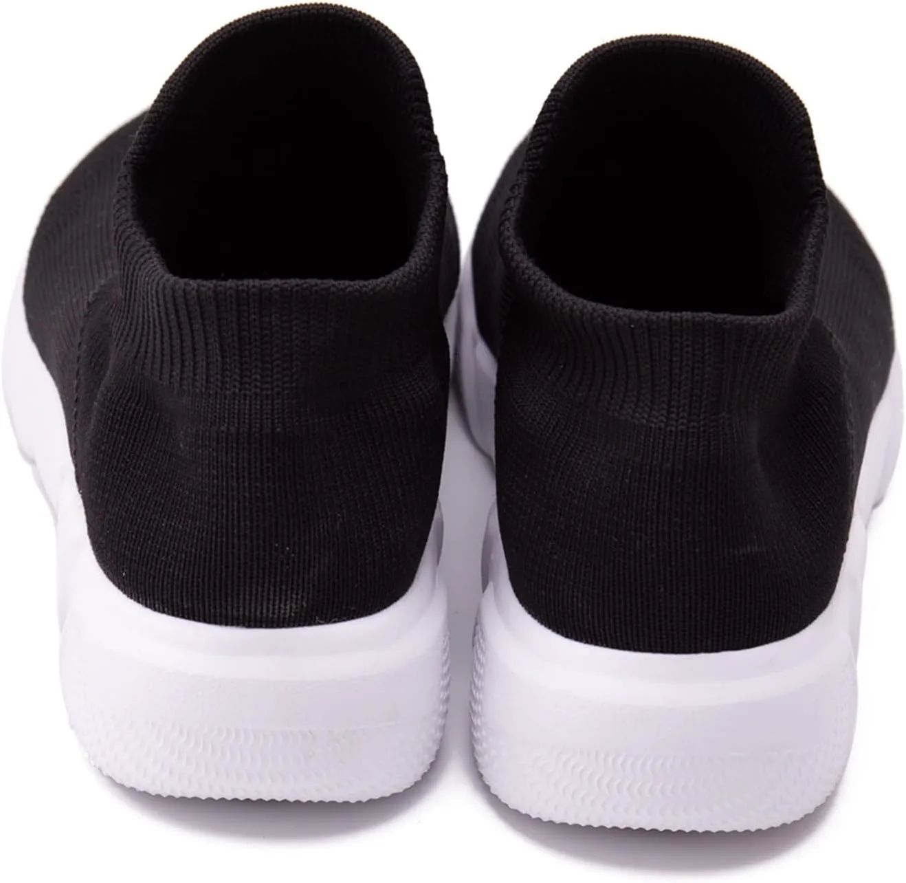 LLTMALL Women's Knit Loafer Sneakers Mesh Breathable Slip on Tennis Walking Sock Shoes