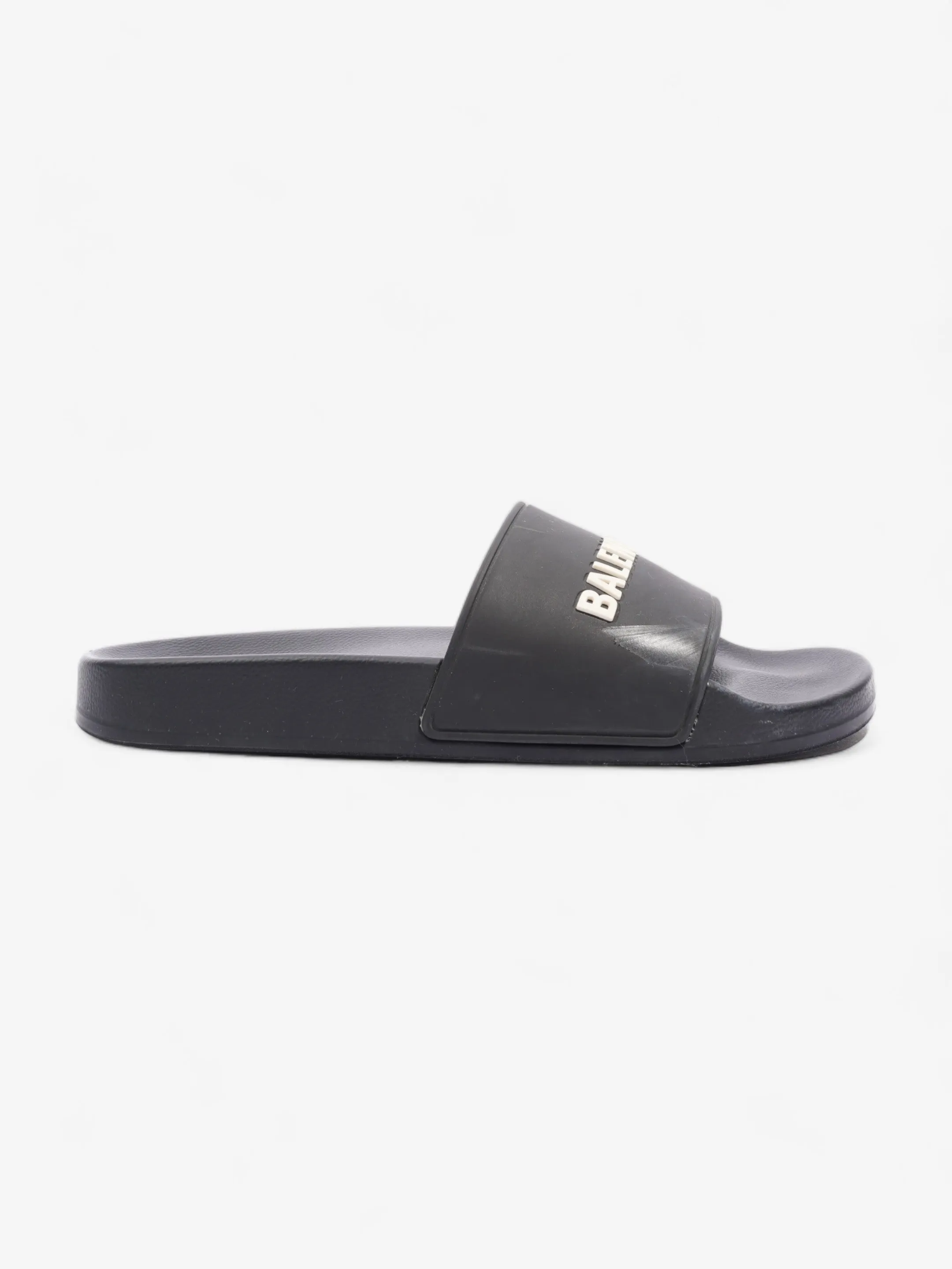 Logo Pool Slide Black / White Logo Rubber EU 39 UK 6