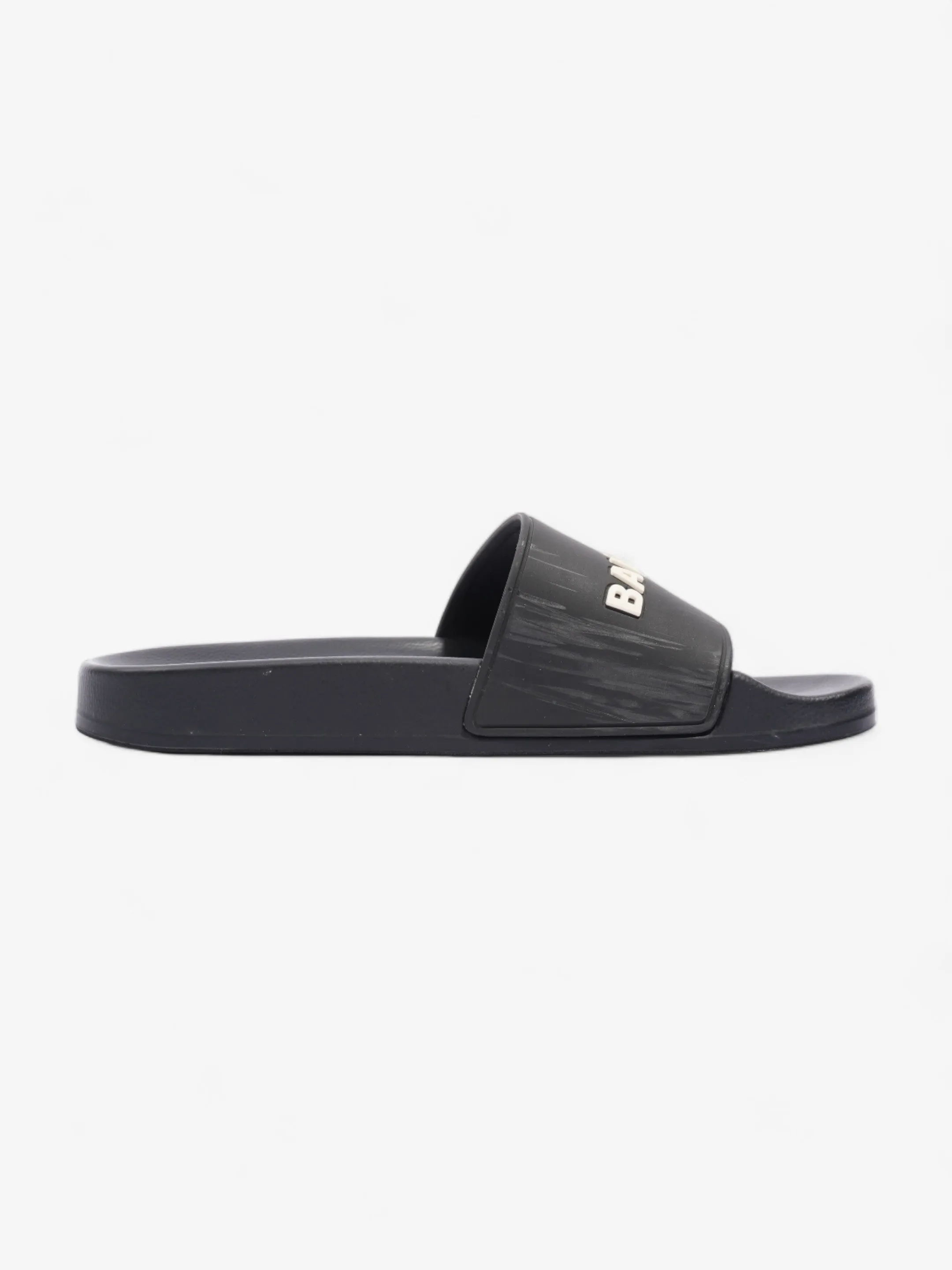 Logo Pool Slide Black / White Logo Rubber EU 39 UK 6