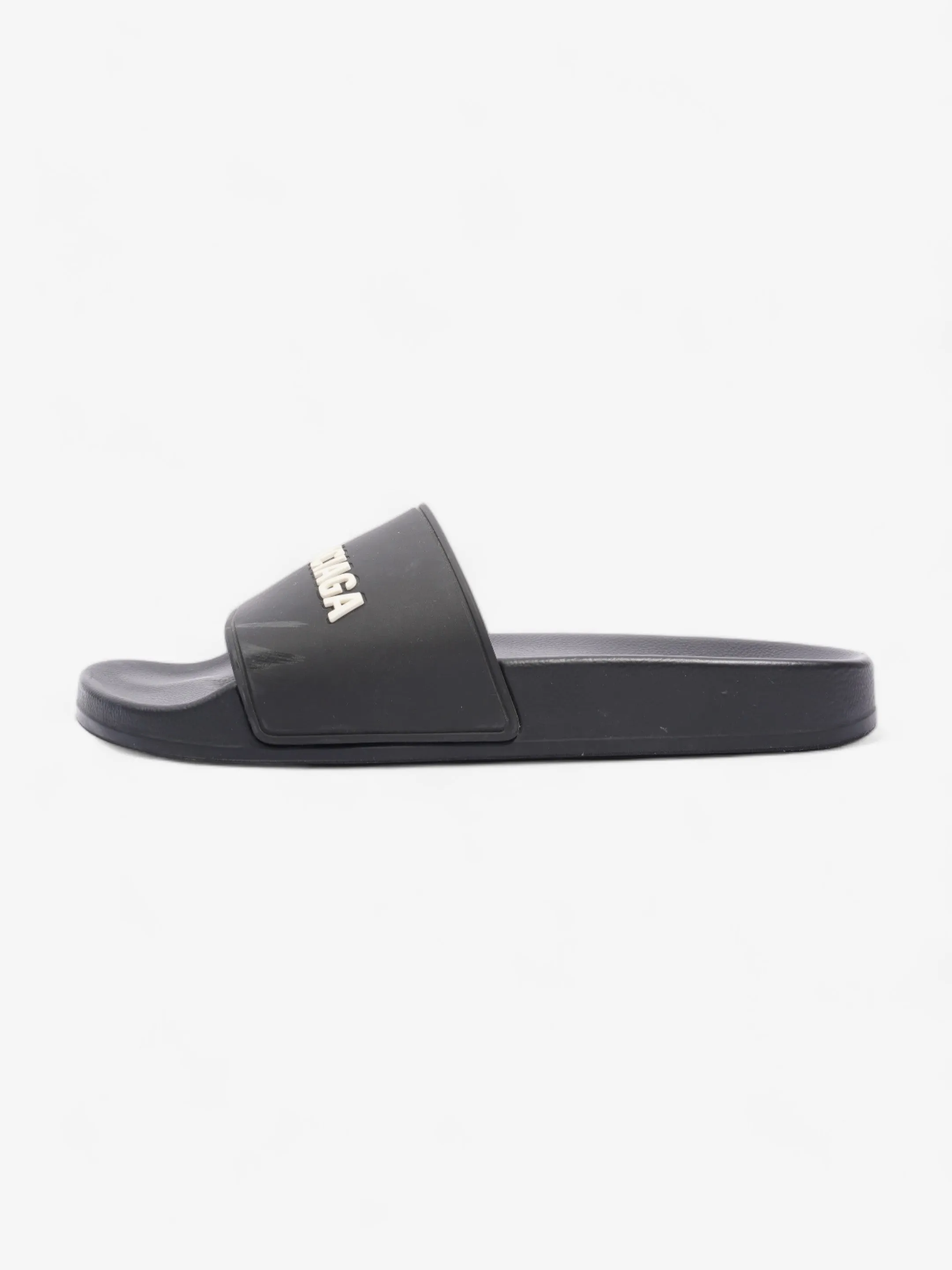 Logo Pool Slide Black / White Logo Rubber EU 39 UK 6