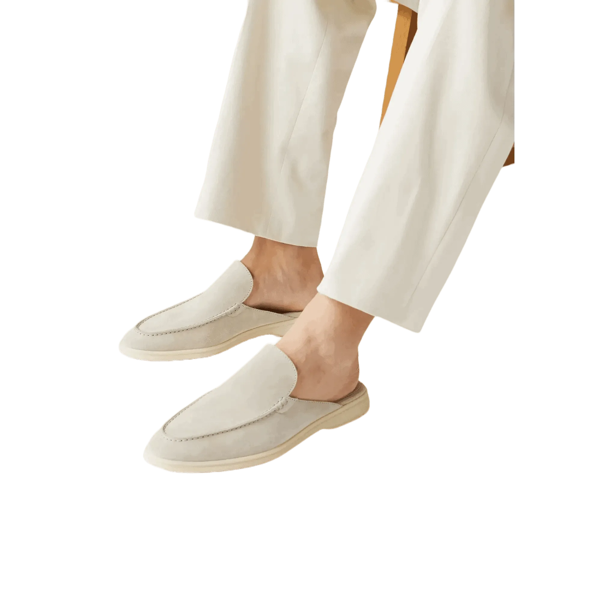 Loro Piana Men's Babouche Walk Loafers