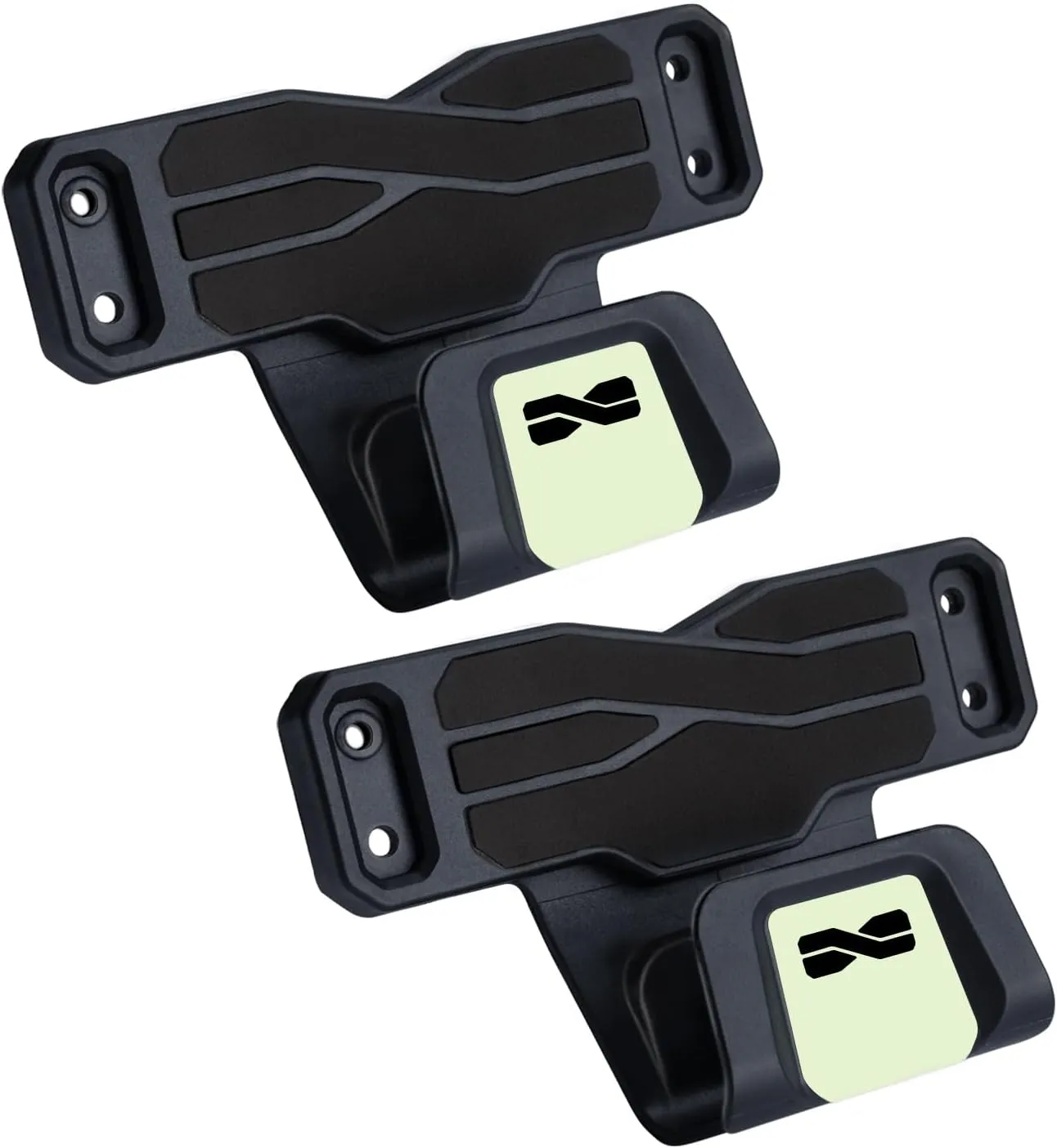 Magnetic Gun Holder with Safety Trigger Guard Protection, Gun Mount for Car, Vehicle, Truck, Walls, Desks, Gun Magnet for Pistols Revolver Shotgun Wall Mount Lock Luminous Sticker Design