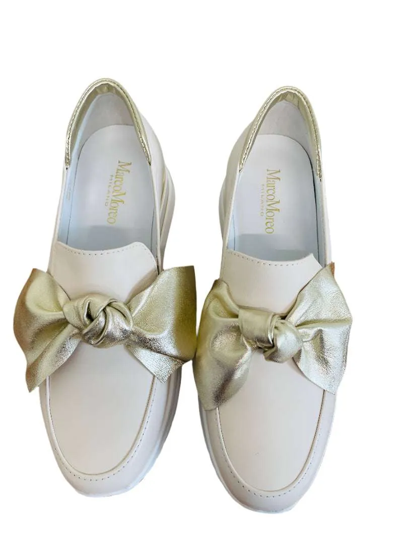 Marco Moreo Beige Platform Loafer|M656JNMI