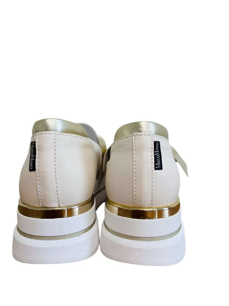 Marco Moreo Beige Platform Loafer|M656JNMI