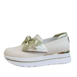 Marco Moreo Beige Platform Loafer|M656JNMI
