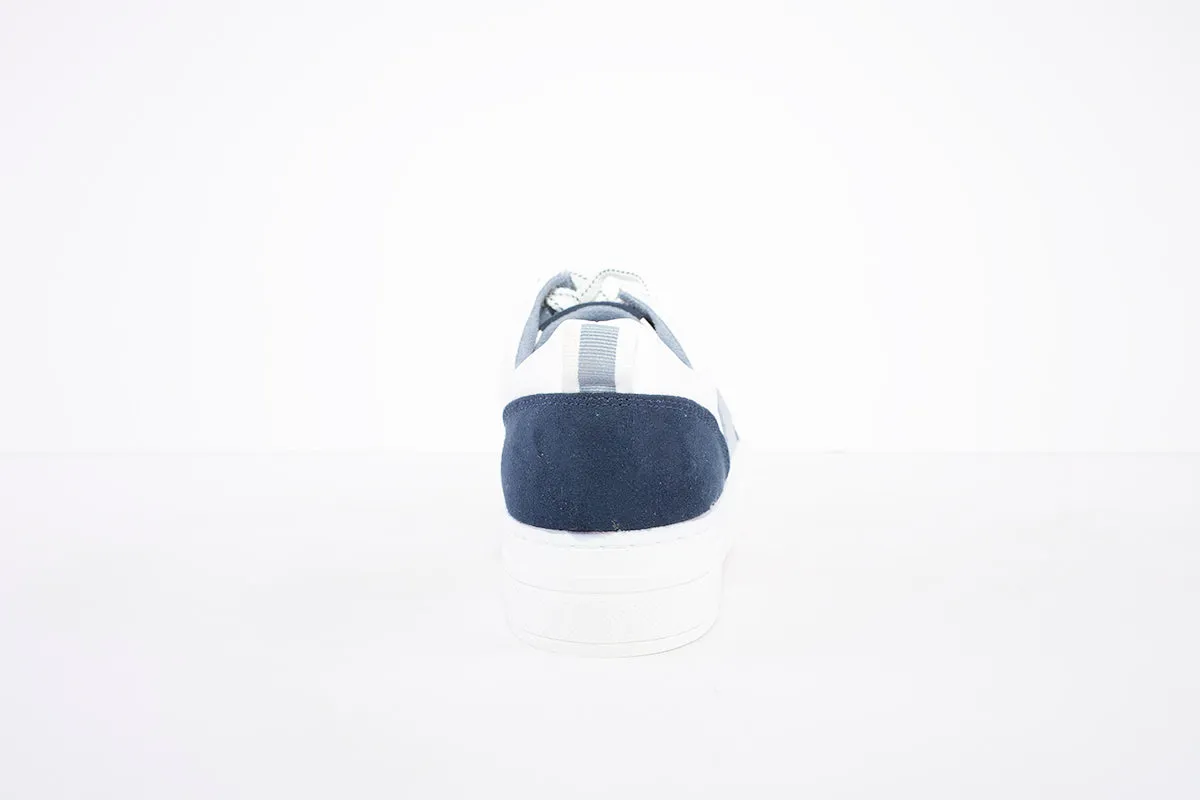MARCO TOZZI - 23703-135 LACED FASHION SHOE - WHITE/NAVY