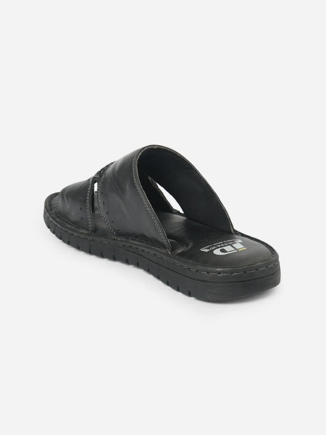 Men's Black Casual Slip On Sandal (ID4067)
