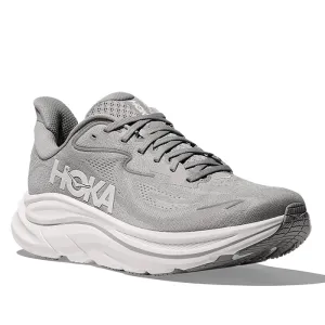 Mens Hoka Clifton 10 Wide in Stellar Grey/Stardust