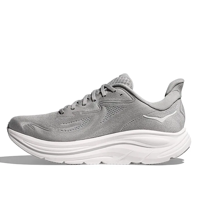 Mens Hoka Clifton 10 Wide in Stellar Grey/Stardust