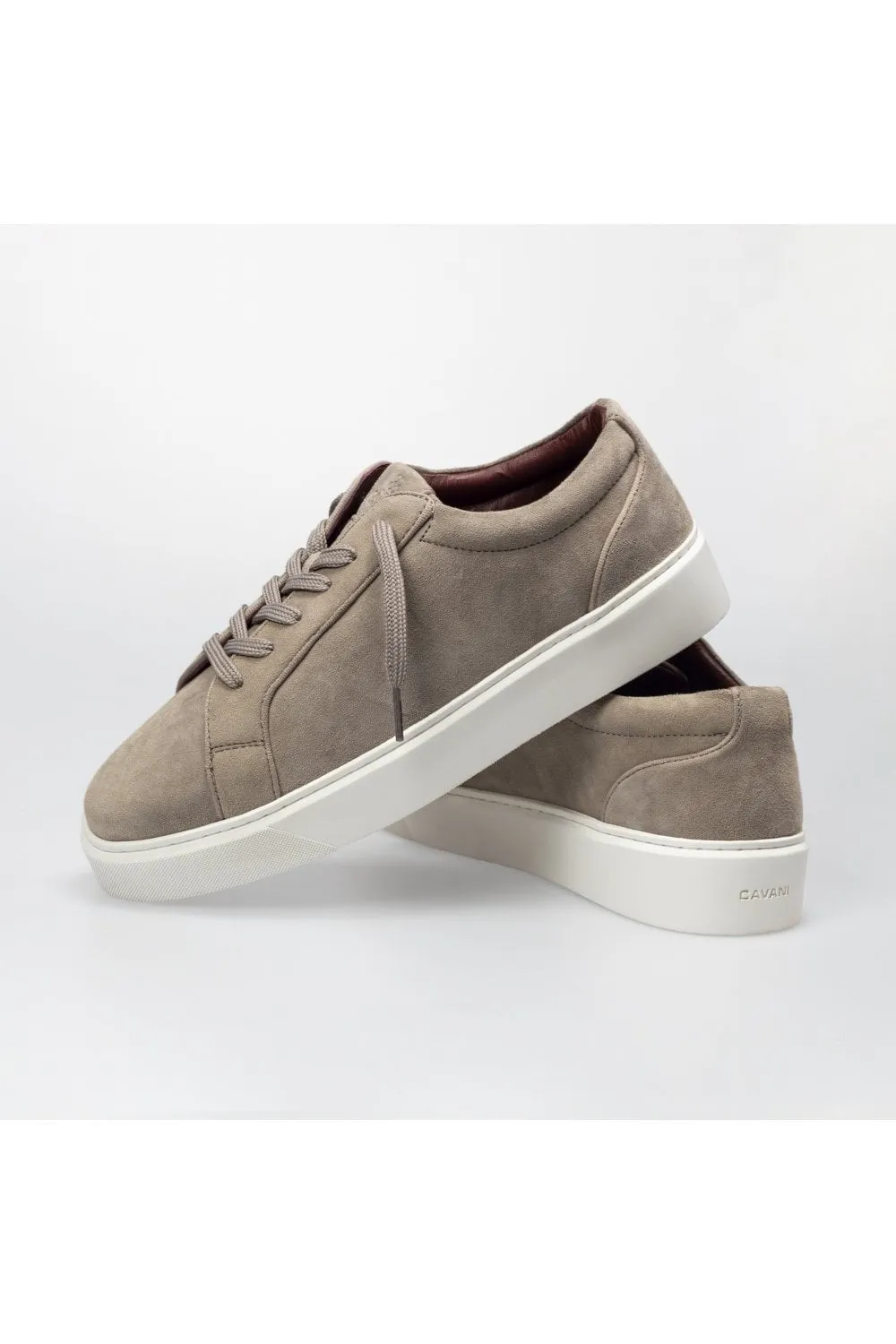Men's Thick Rubber Sole Lace Up Sneakers - Stone Grey