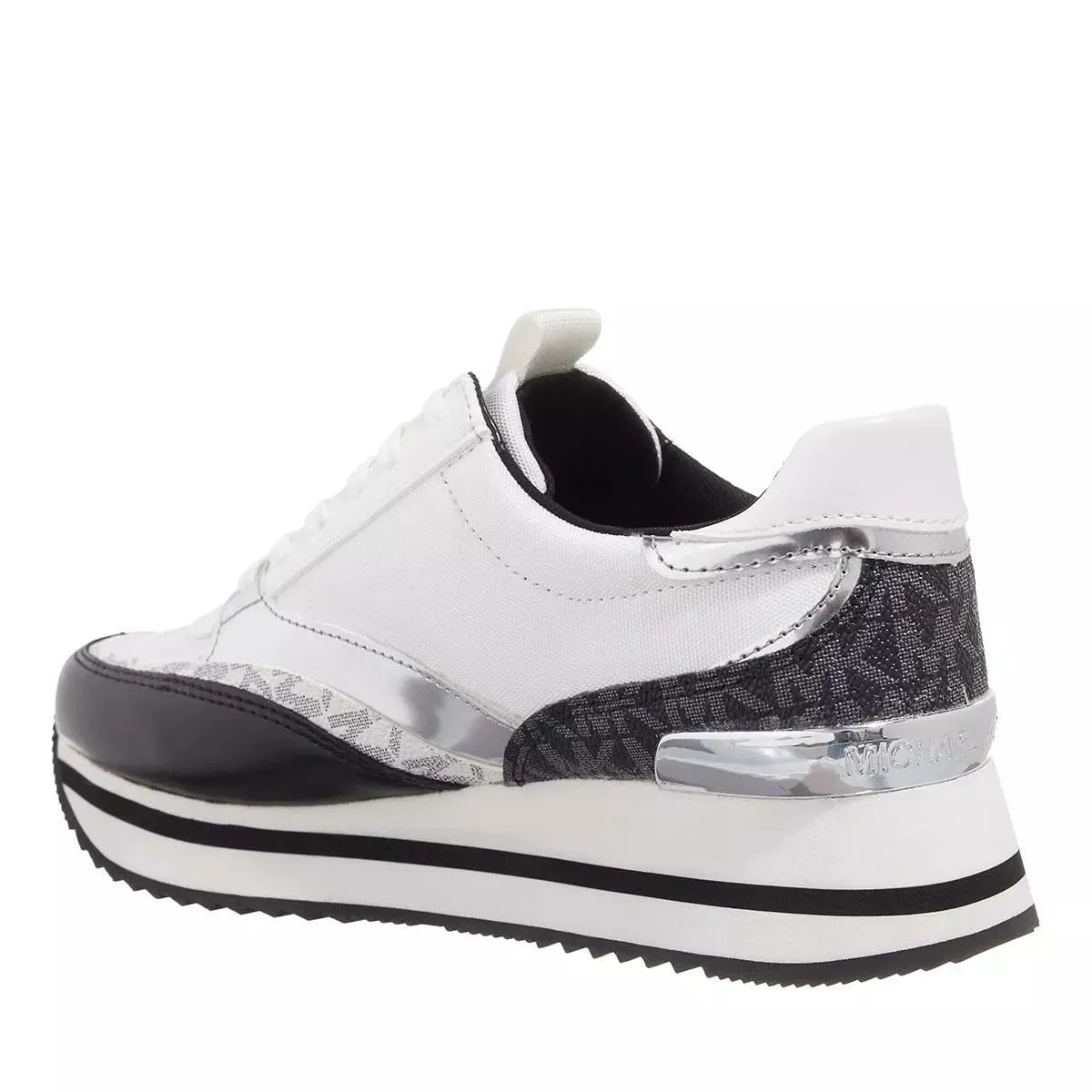 Michael Kors Mariah Trainer Black/Optic White 8 M