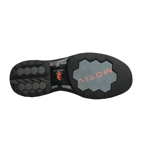 Motiv Mens Propel Black/Carbon/Orange Left Hand Bowling Shoes