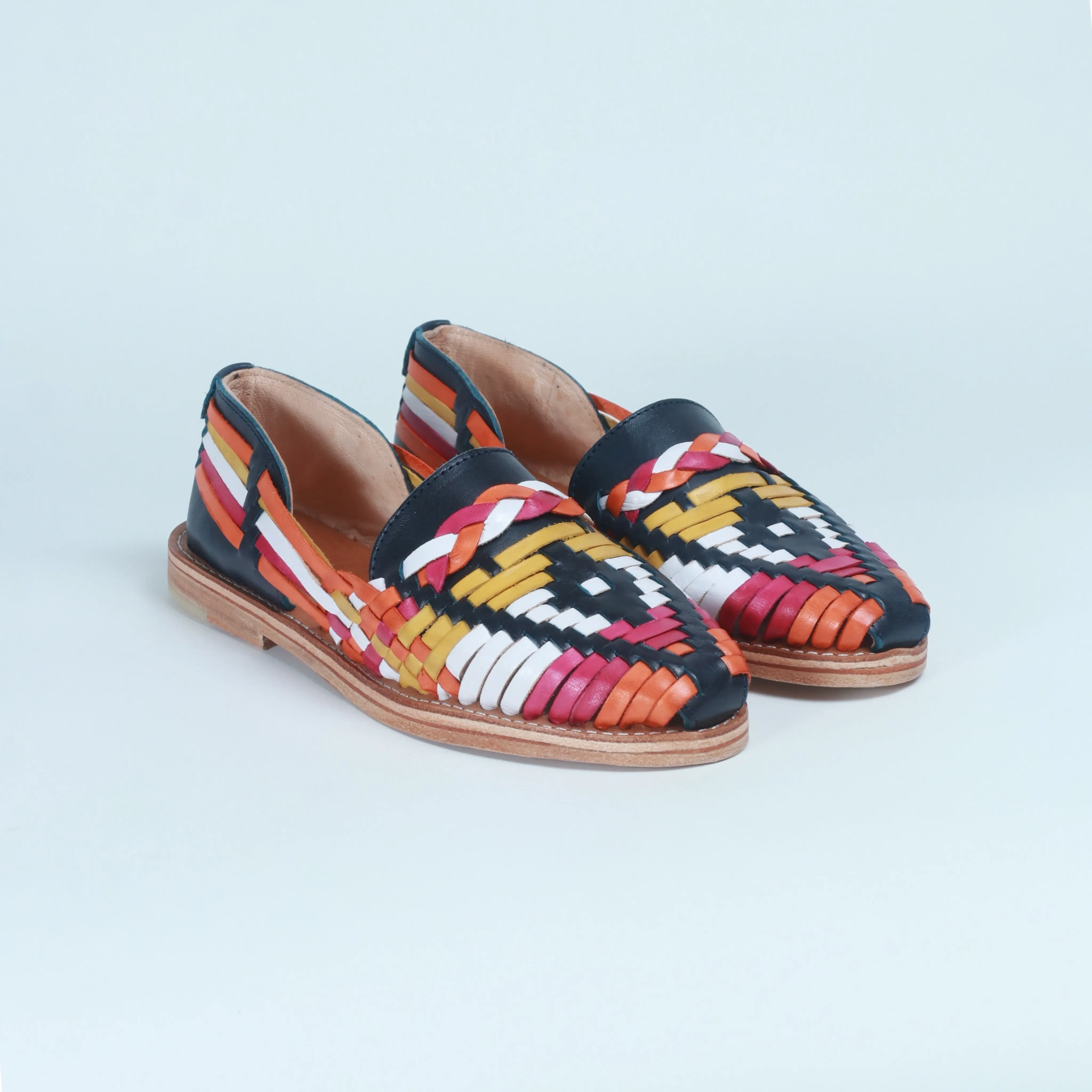 Multi-Coloured Leather Isabel Loafer