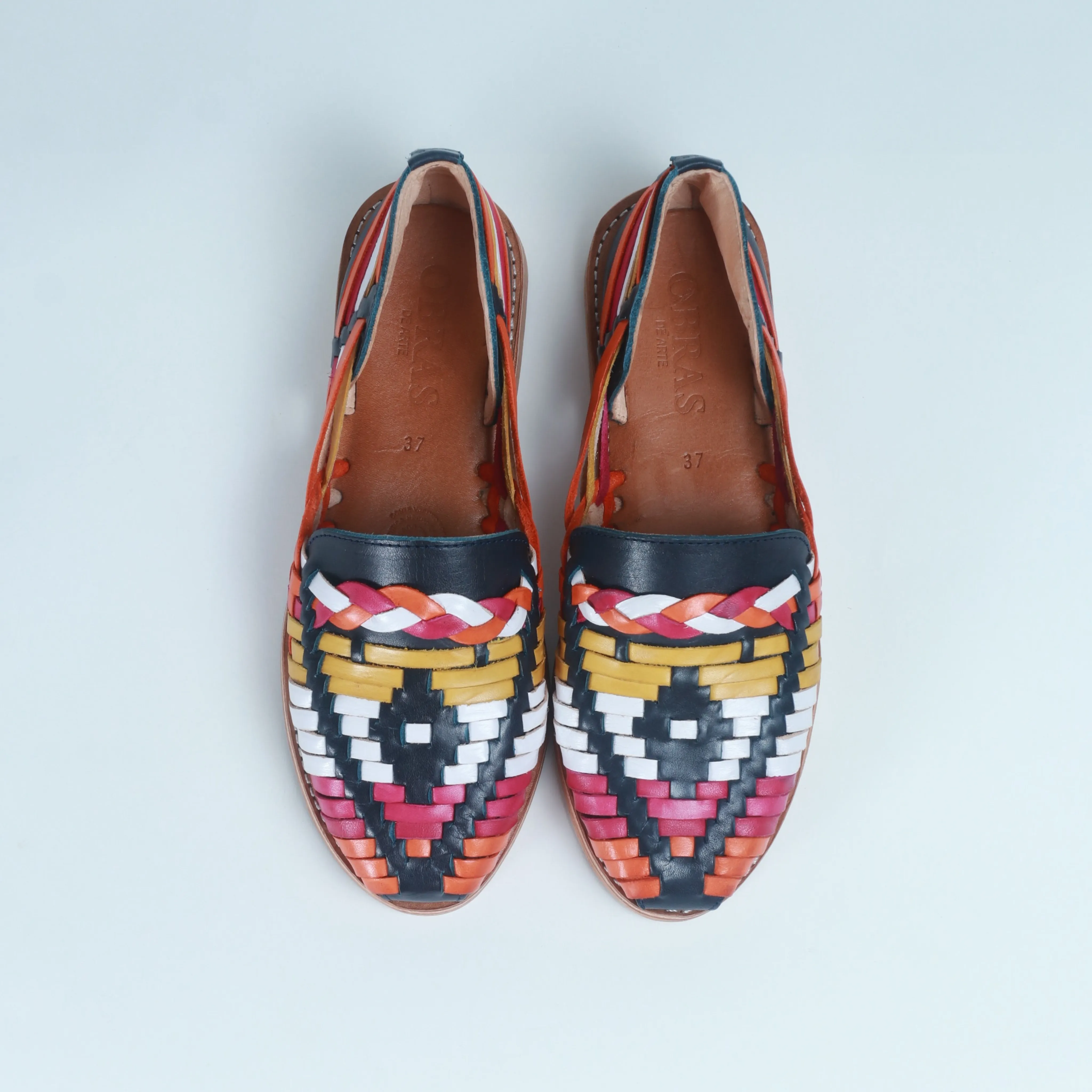 Multi-Coloured Leather Isabel Loafer