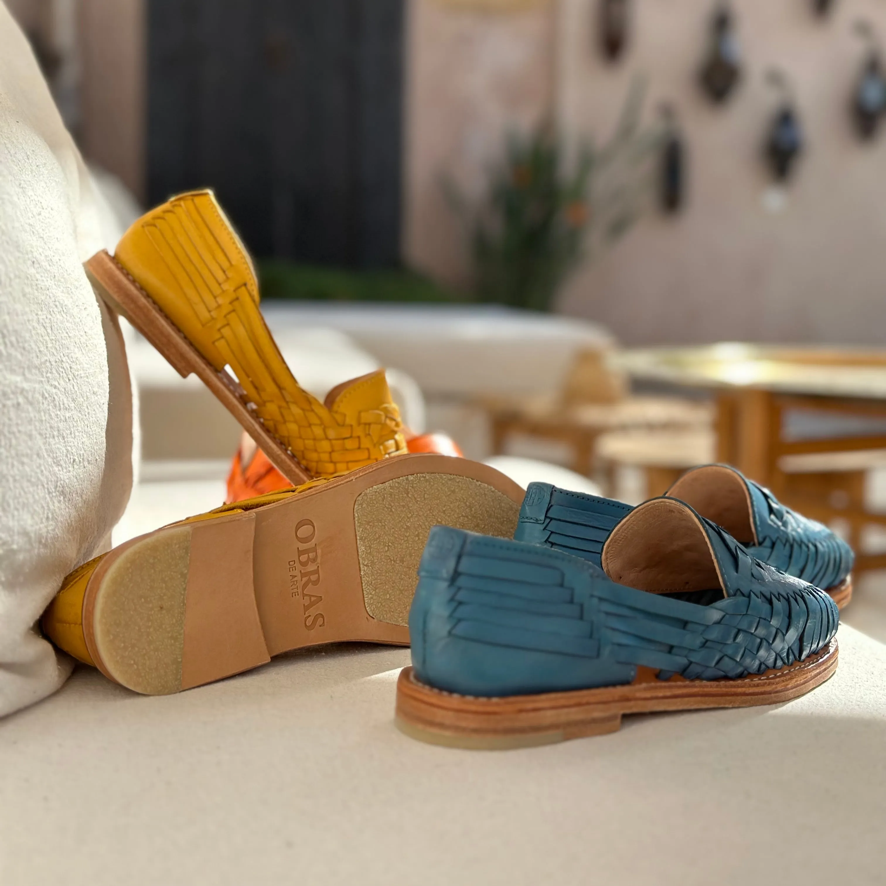 Multi-Coloured Leather Isabel Loafer