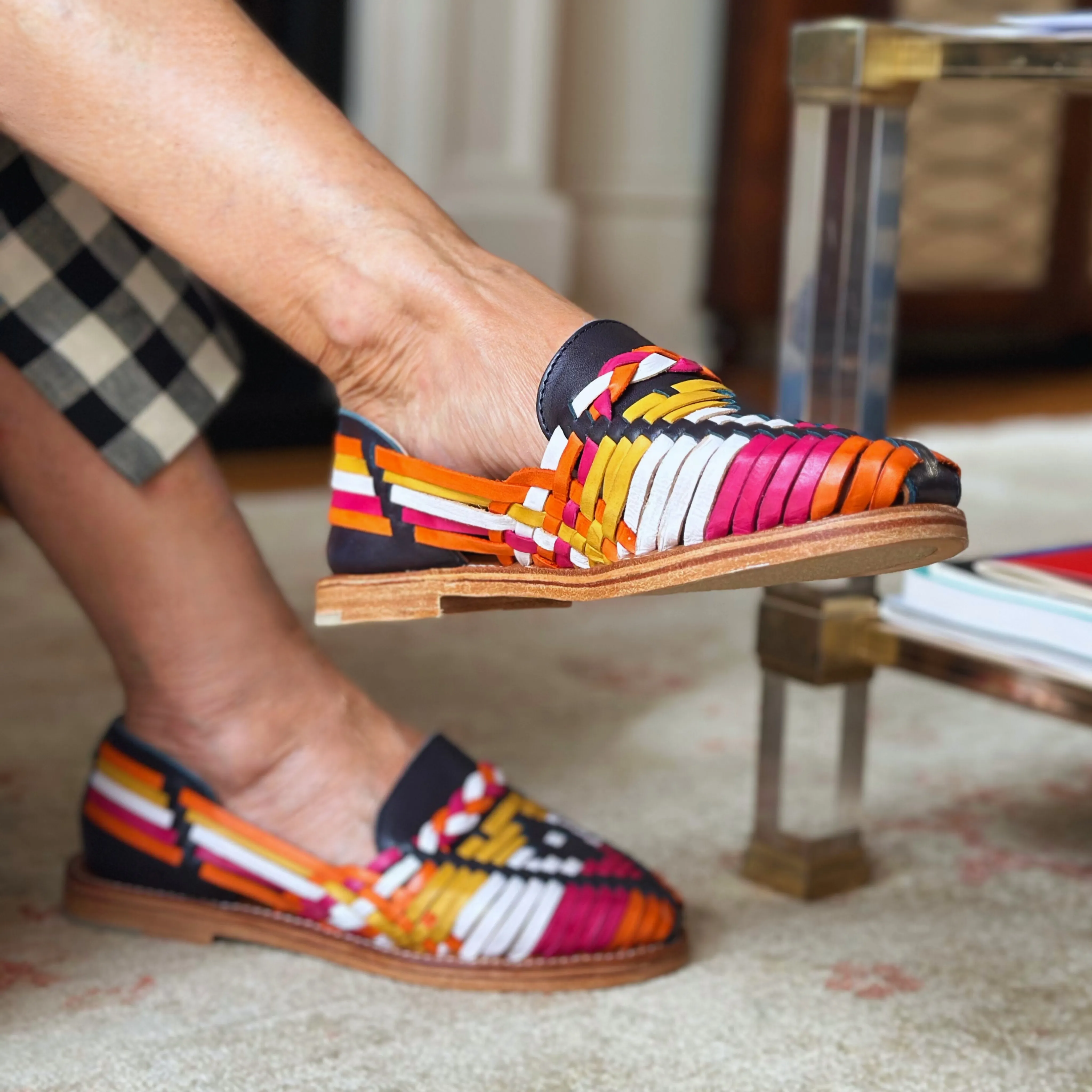 Multi-Coloured Leather Isabel Loafer