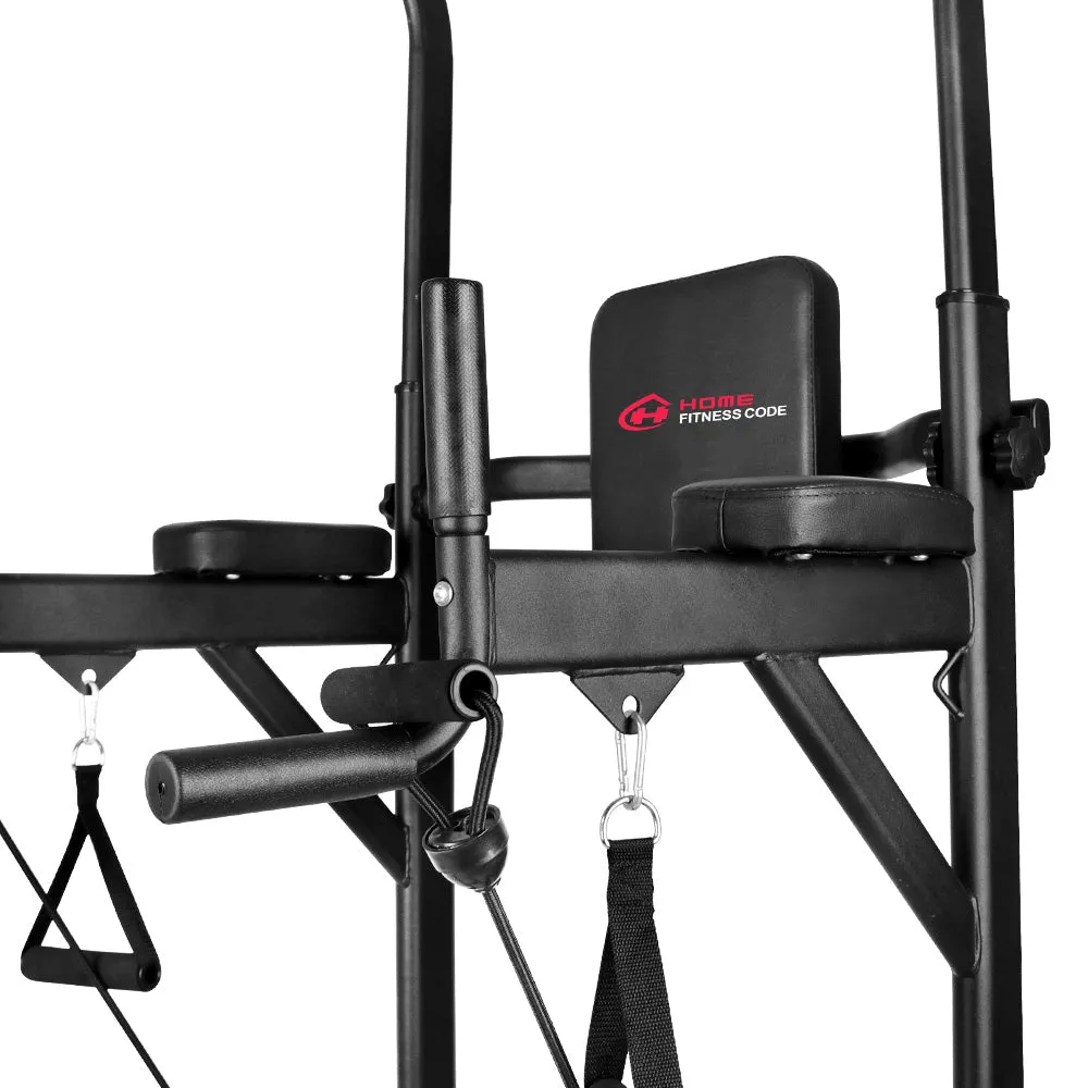 Multi-function Power Tower Dip Station Pull Up Bar with Adjustable Height