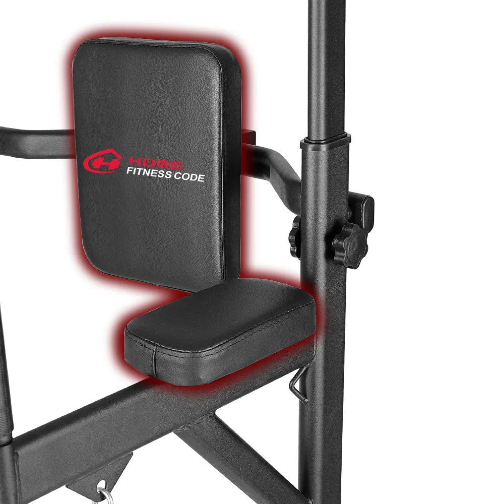 Multi-function Power Tower Dip Station Pull Up Bar with Adjustable Height