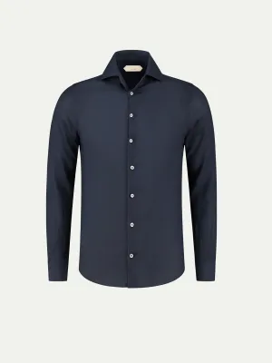 Navy Linen Seaside Shirt