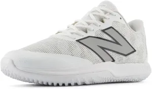New Balance Unisex FuelCell 4040 V7 Turf Trainer Baseball Shoe, Optic White/Rain Cloud, 13 US Men
