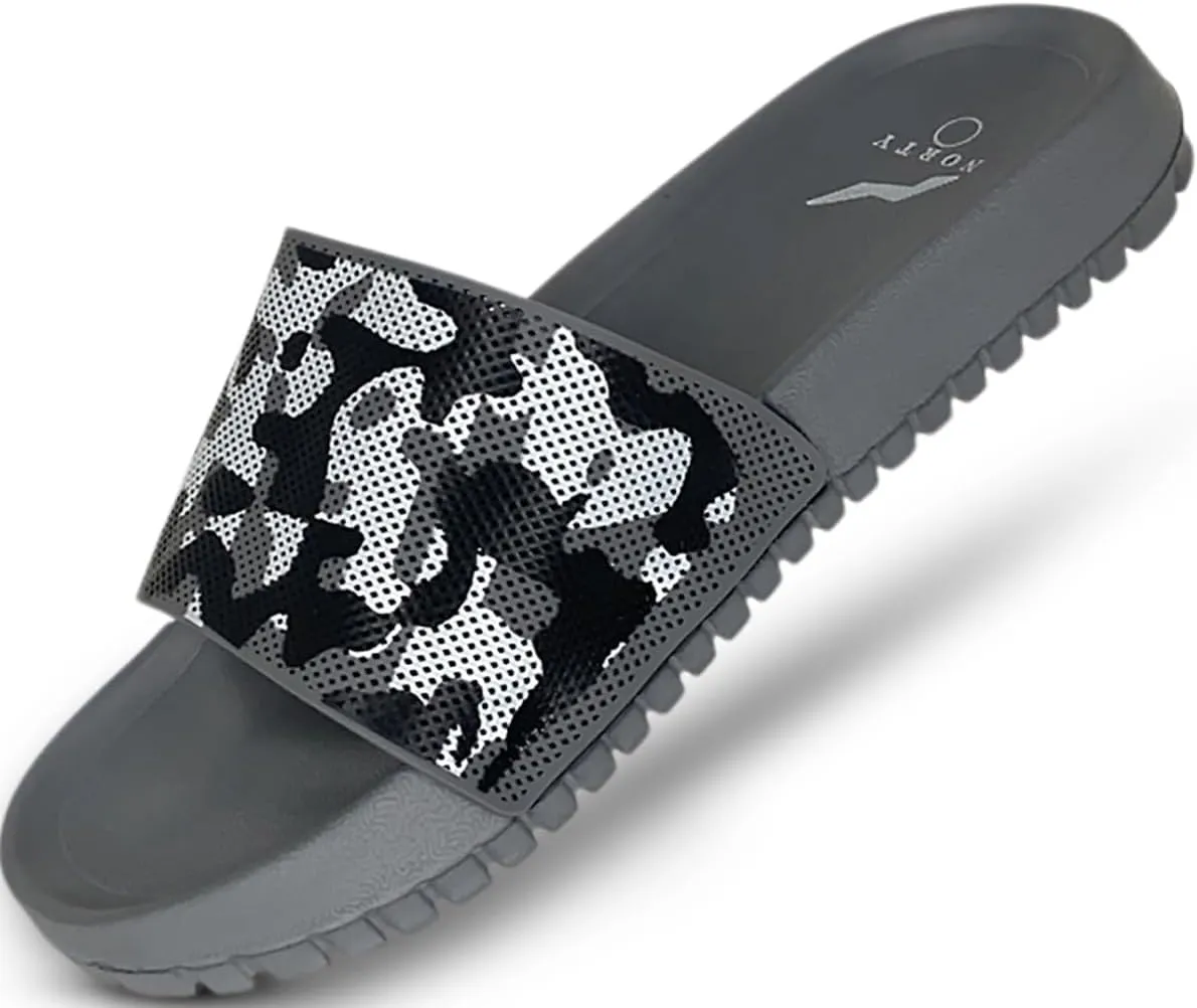 NORTY Men’s Slides Sandal Sport Sandals Open Toe Slip on Indoor Outdoor Shoes