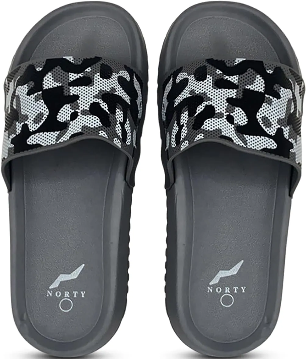 NORTY Men’s Slides Sandal Sport Sandals Open Toe Slip on Indoor Outdoor Shoes