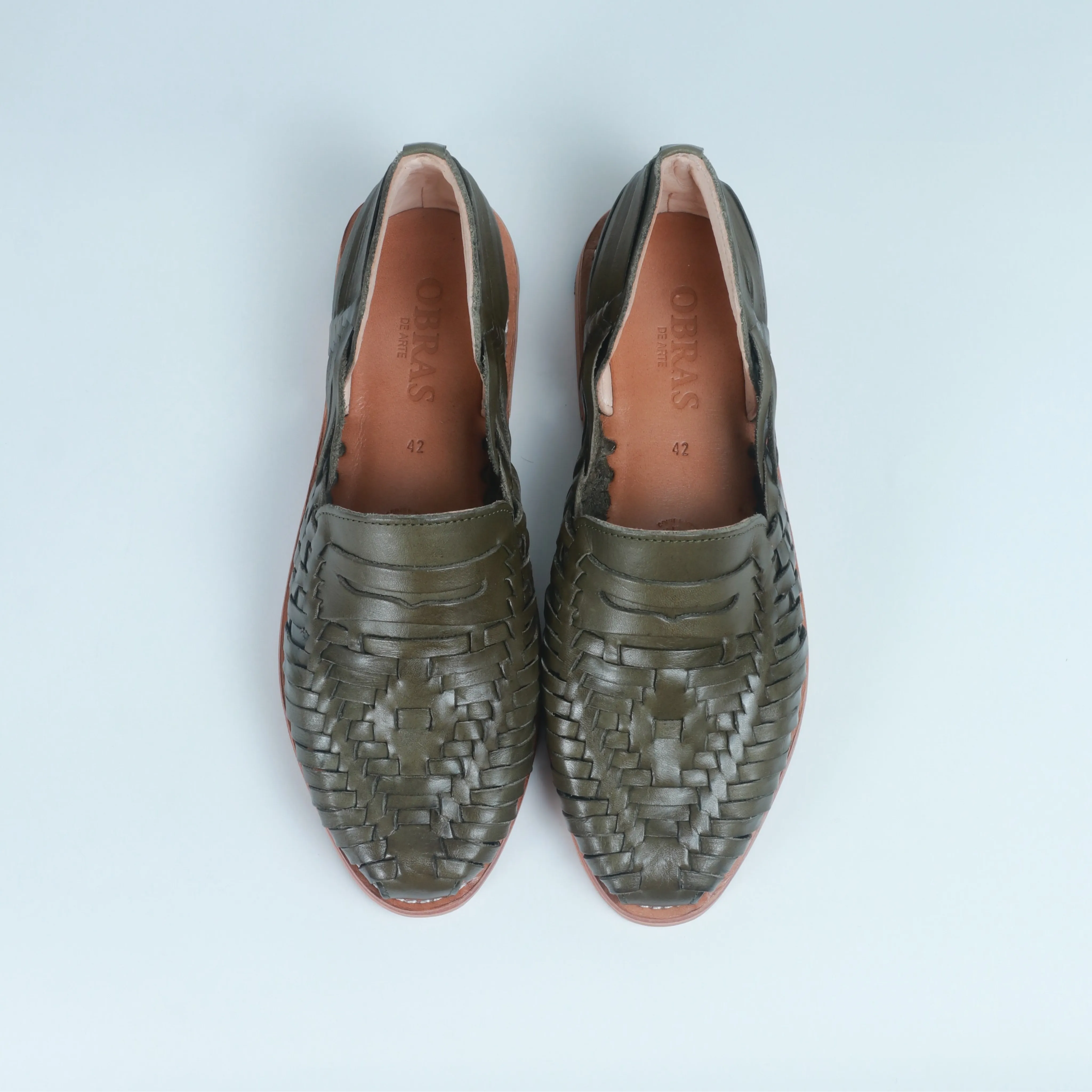 Olive Green Leather Sebastian Loafer