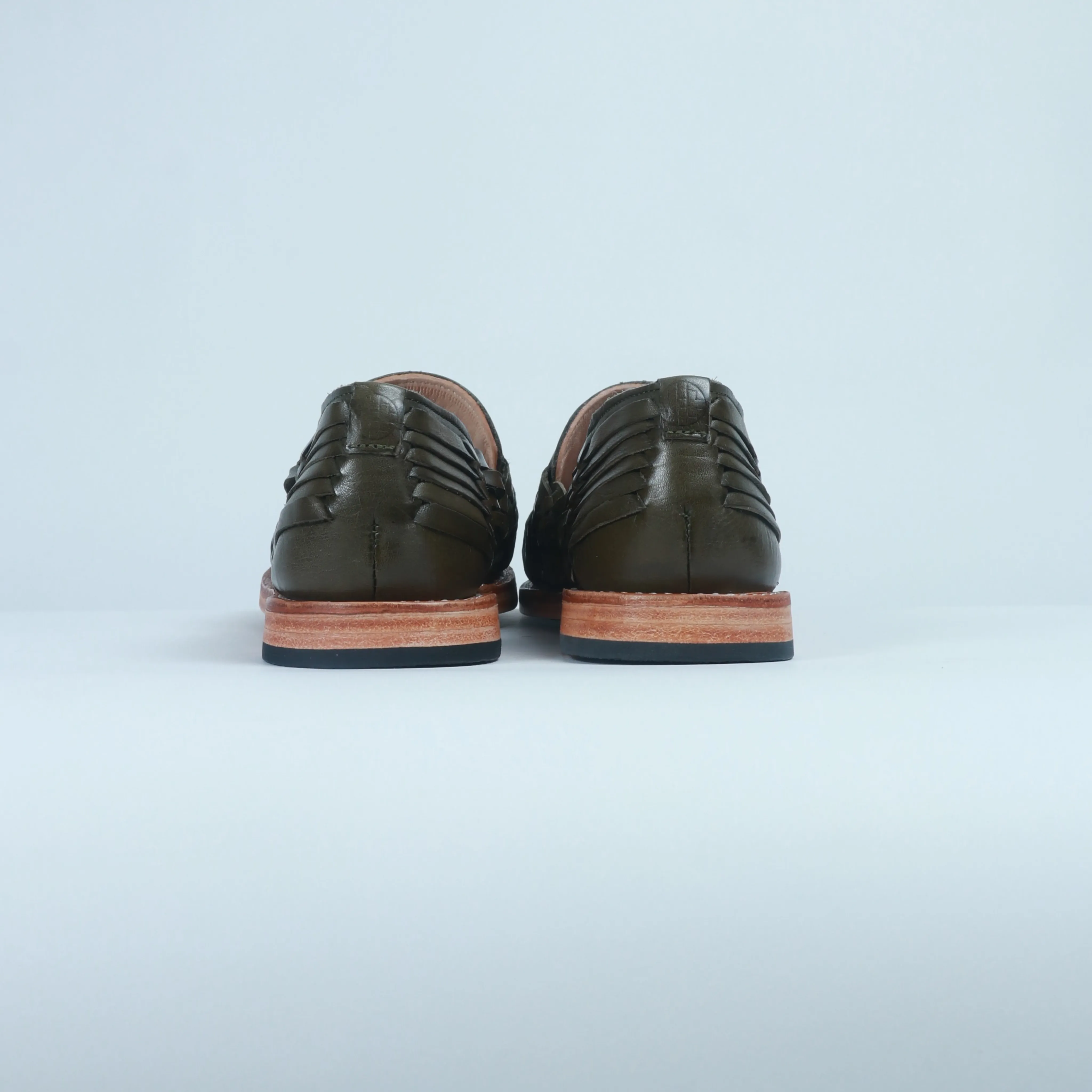 Olive Green Leather Sebastian Loafer
