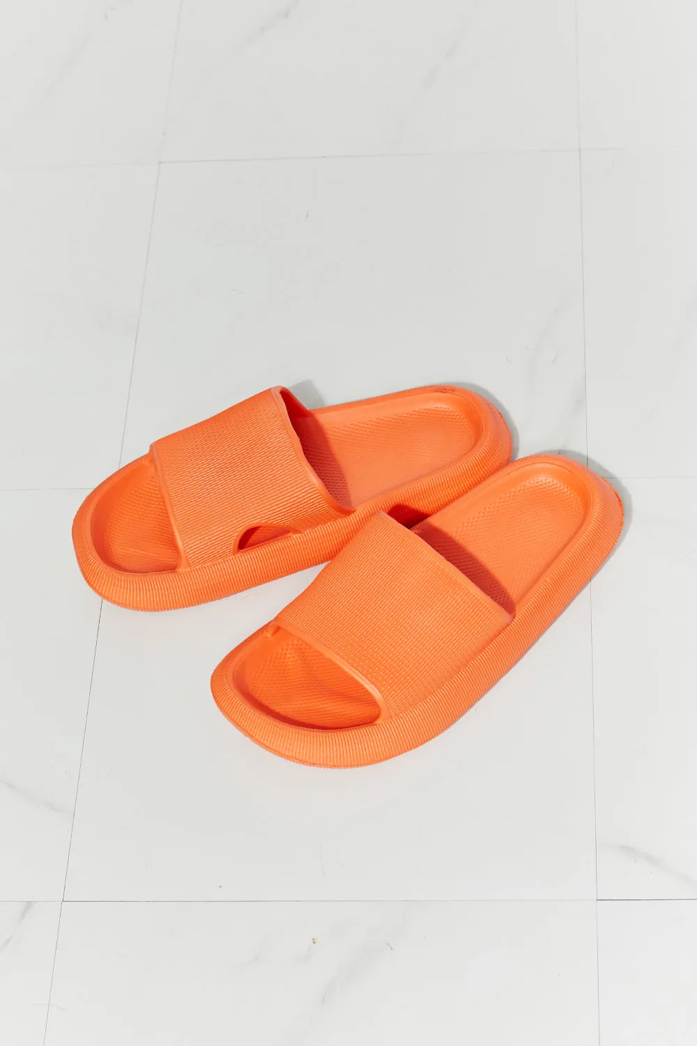 Orange Open Toe Slide