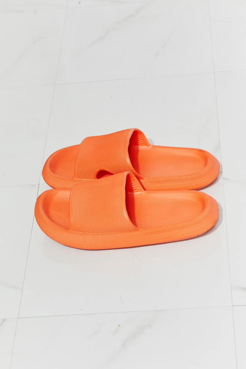 Orange Open Toe Slide