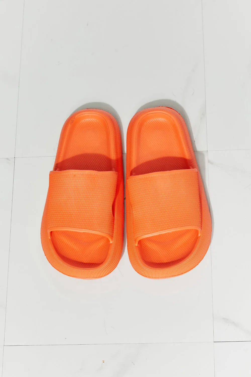 Orange Open Toe Slide