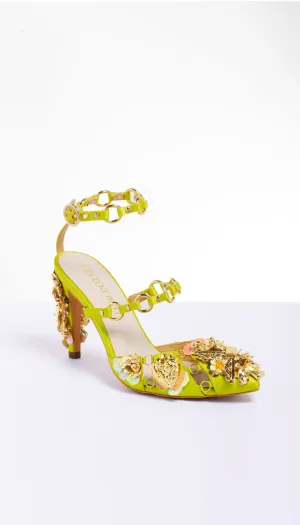 OVERDOSED DAISY 2.0 - LIME STILETTO