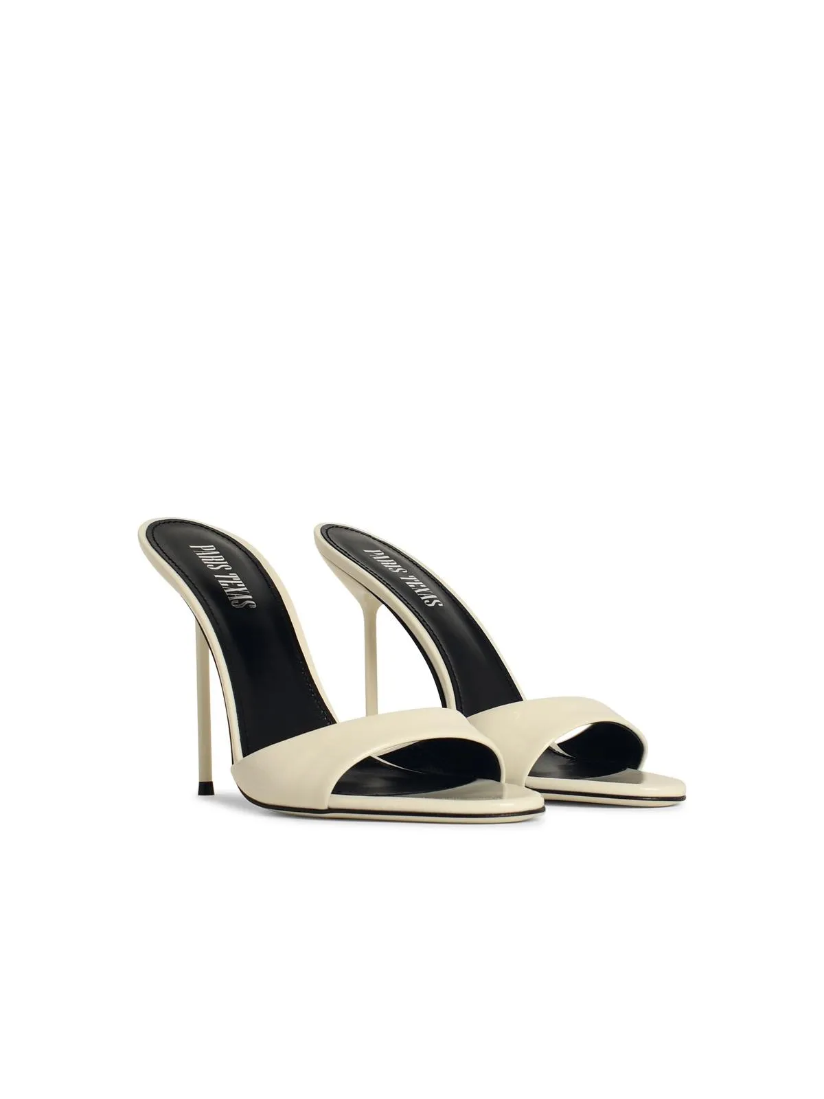 Paris Texas 'Mule Lidia 70' White Lear Pumps