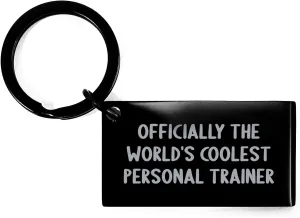 Personal Trainer Keychain Gifts from Friends, Personal Trainer Keychain Fun Quote Christmas Unique Gifts