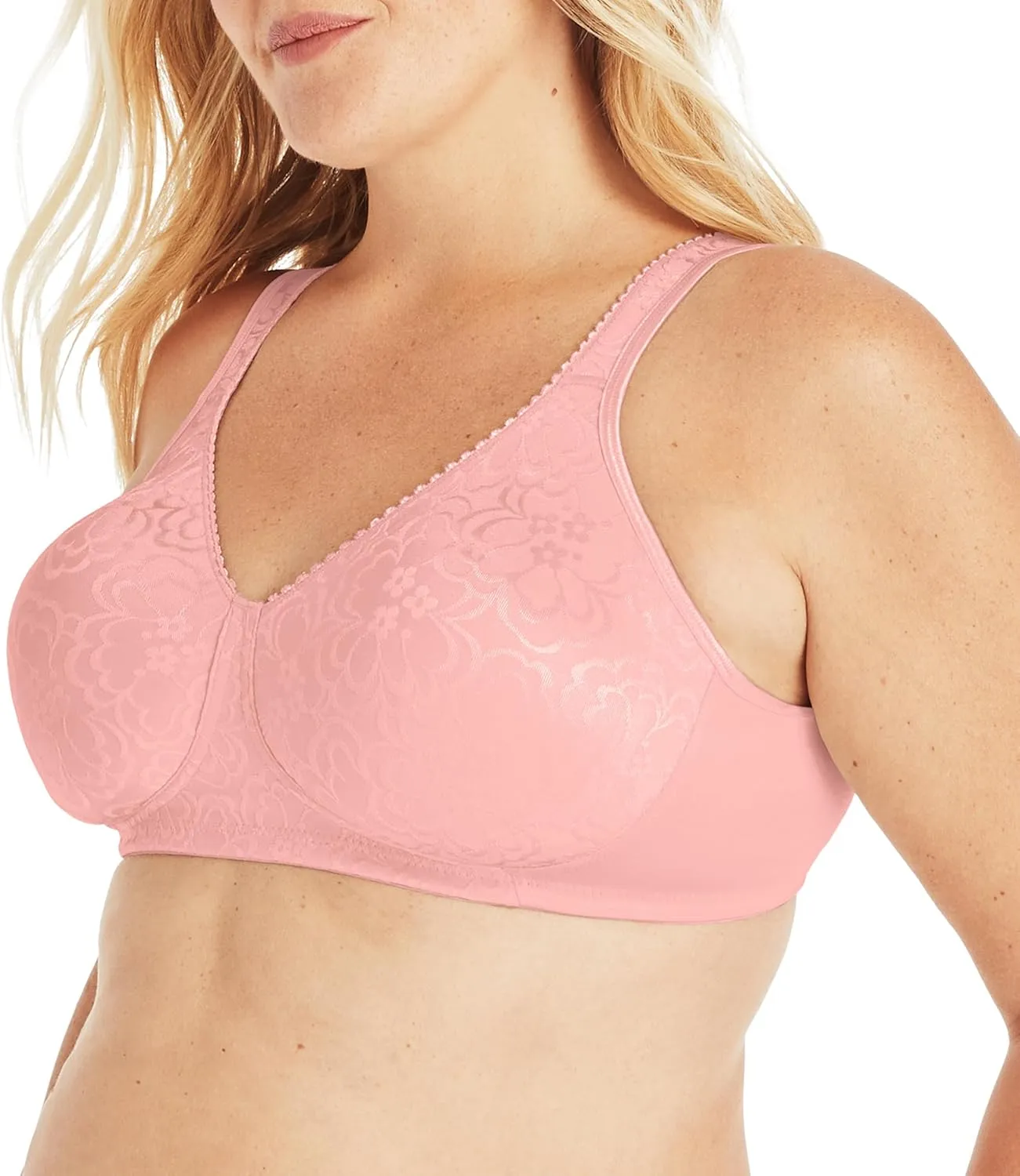 Playtex Women's Wireless Bra, 18 Hour Plus-Size Bras Available, Ultimate Lift, Moisture-Wicking, Single or 2-Pack
