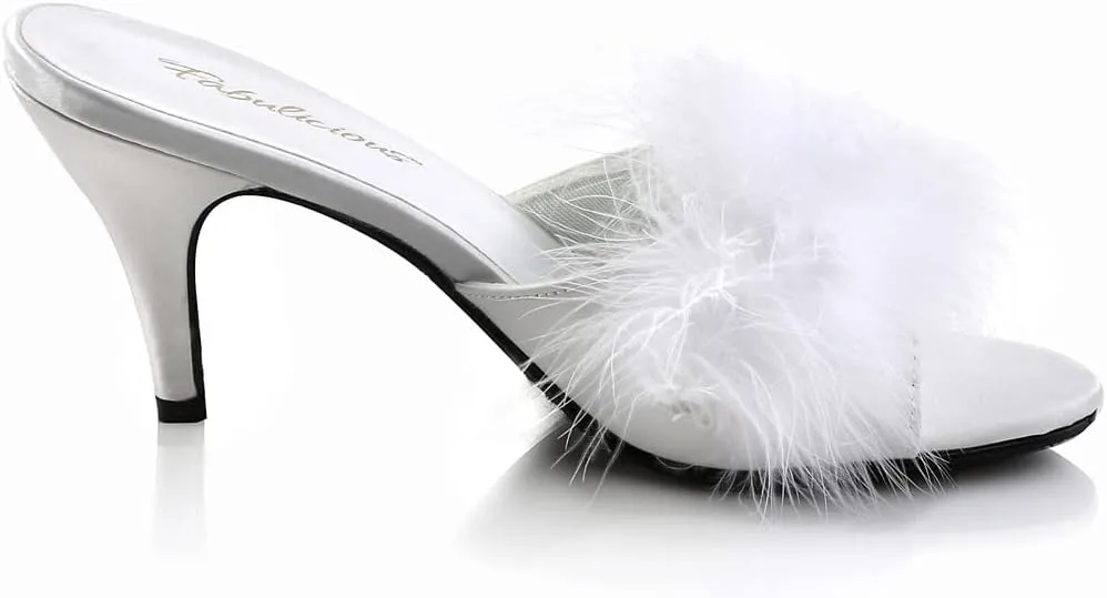 Pleaser Fabulicious Women's Amour-03 Marabou Slipper