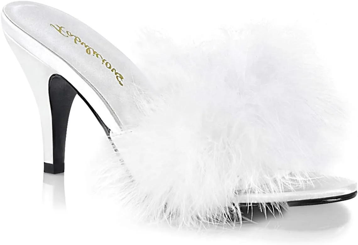 Pleaser Fabulicious Women's Amour-03 Marabou Slipper