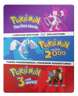 Pokémon: The Movies 1-3 Steelbook Blu-ray Collection