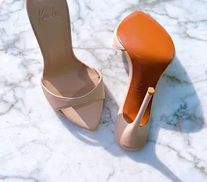 POUDRE LEATHER MULES