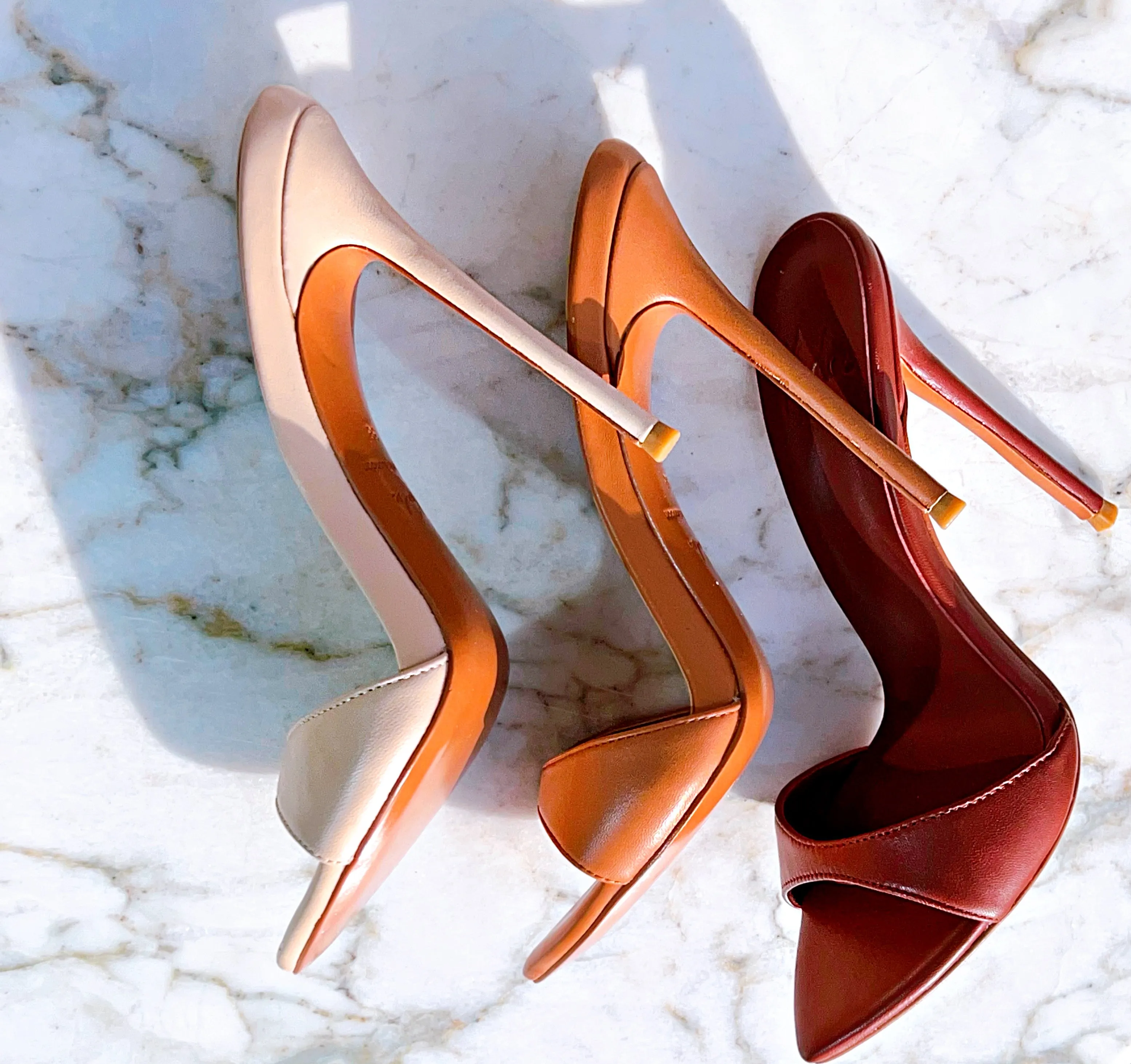 POUDRE LEATHER MULES