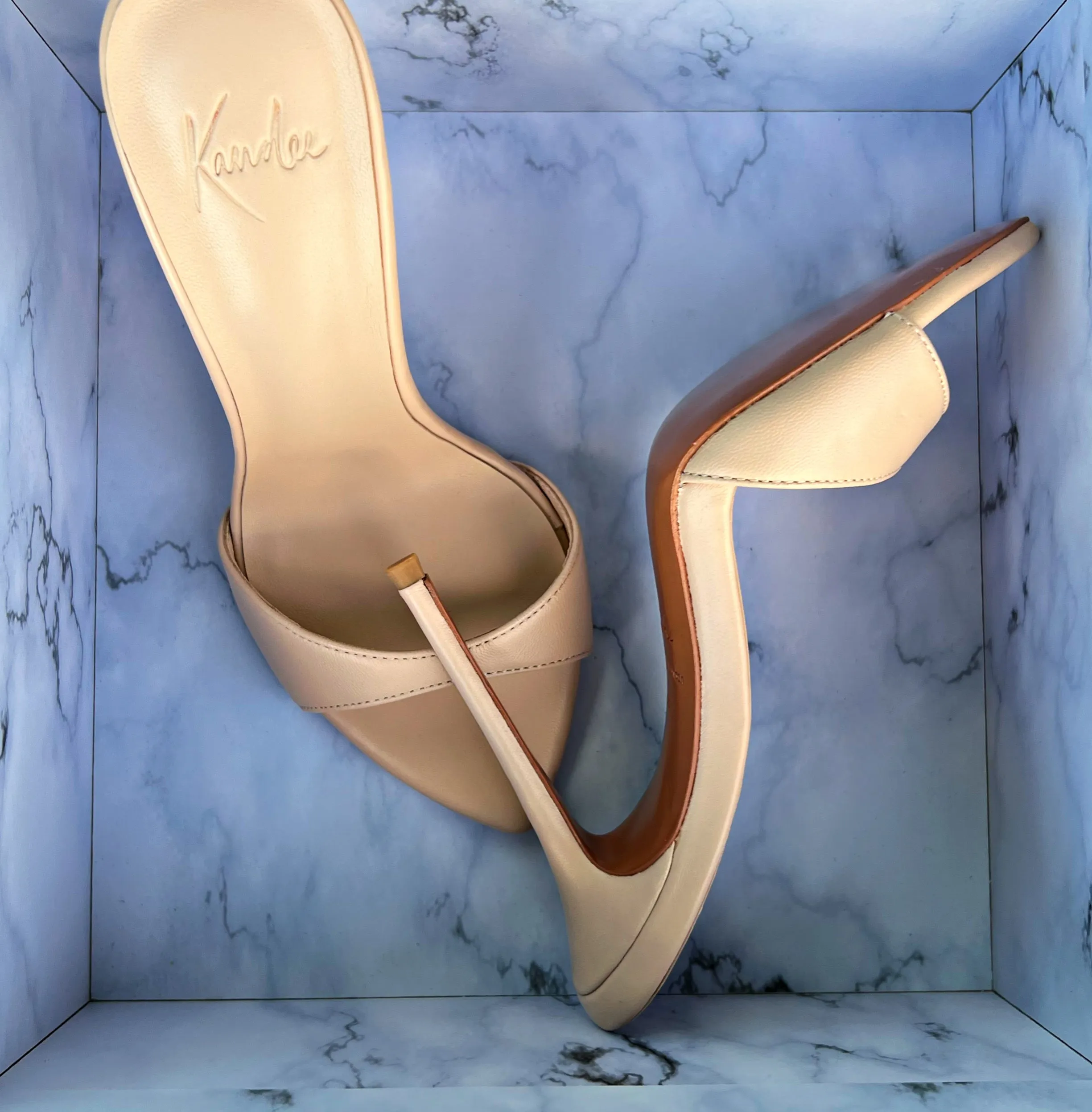 POUDRE LEATHER MULES