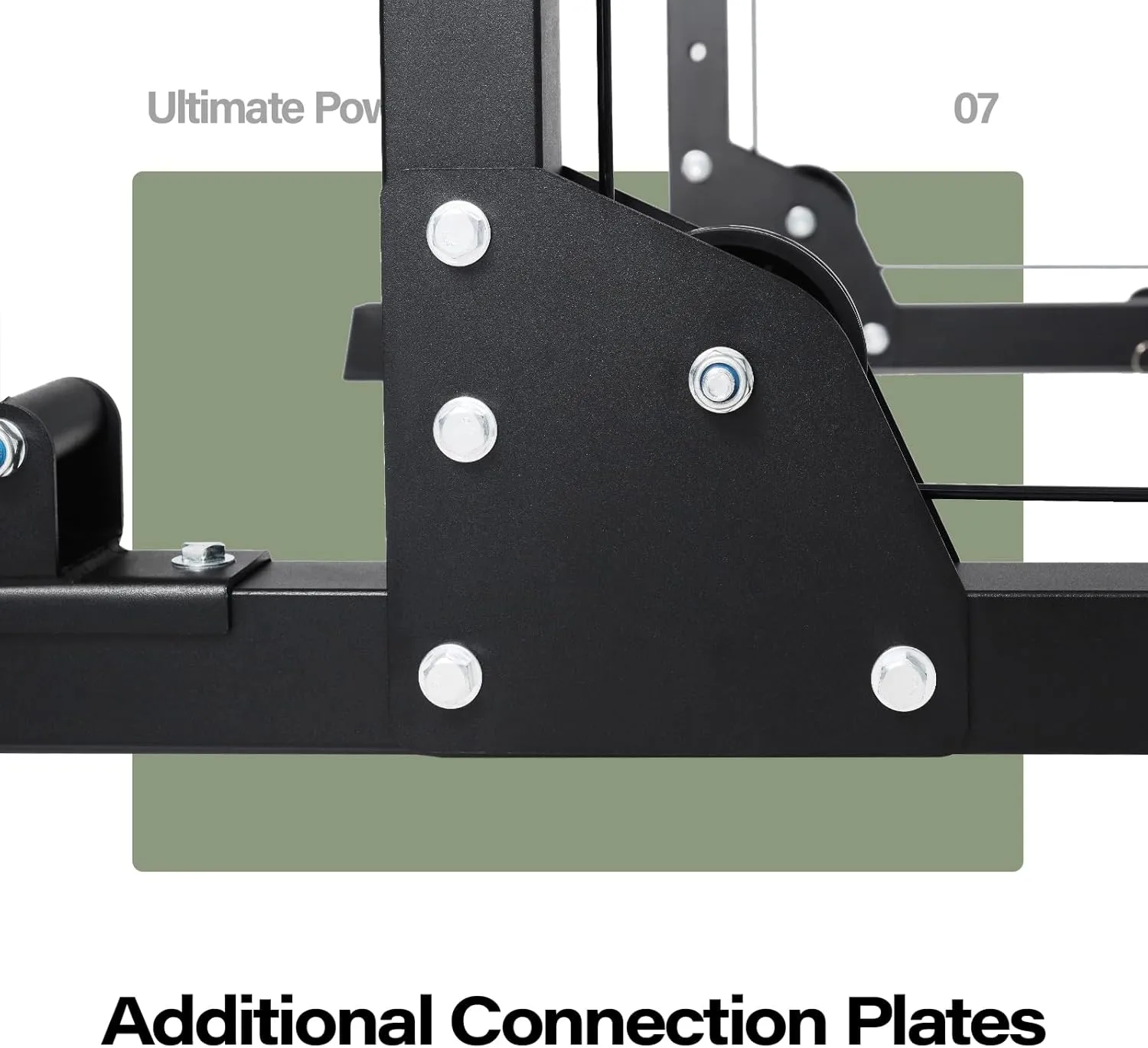 Power Cage | 5-in-1 Squat Rack with Adjustable J-Hooks, Cable Machine & Pull-Up Bar | Home and Garage Gym Equipment for Strength Training