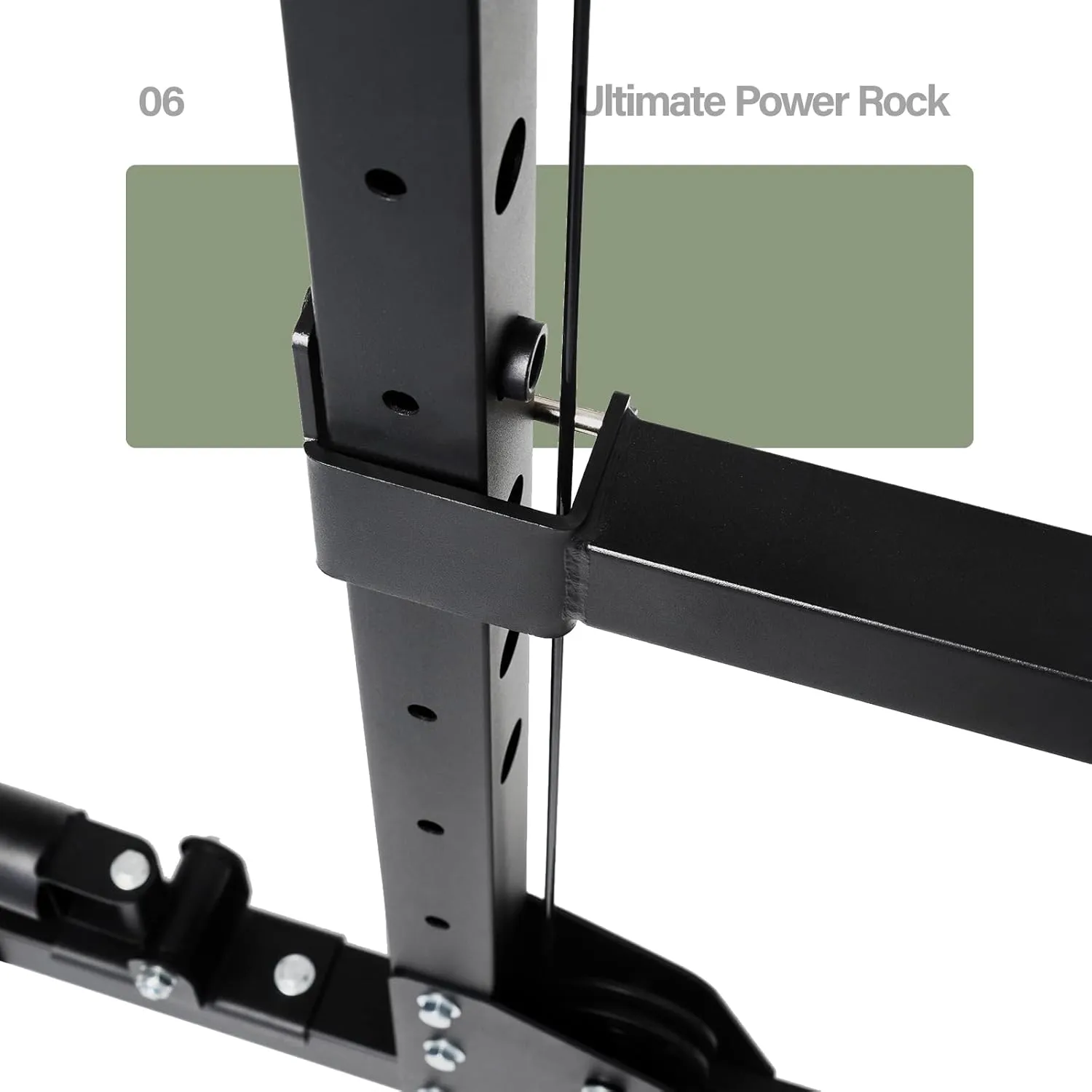 Power Cage | 5-in-1 Squat Rack with Adjustable J-Hooks, Cable Machine & Pull-Up Bar | Home and Garage Gym Equipment for Strength Training
