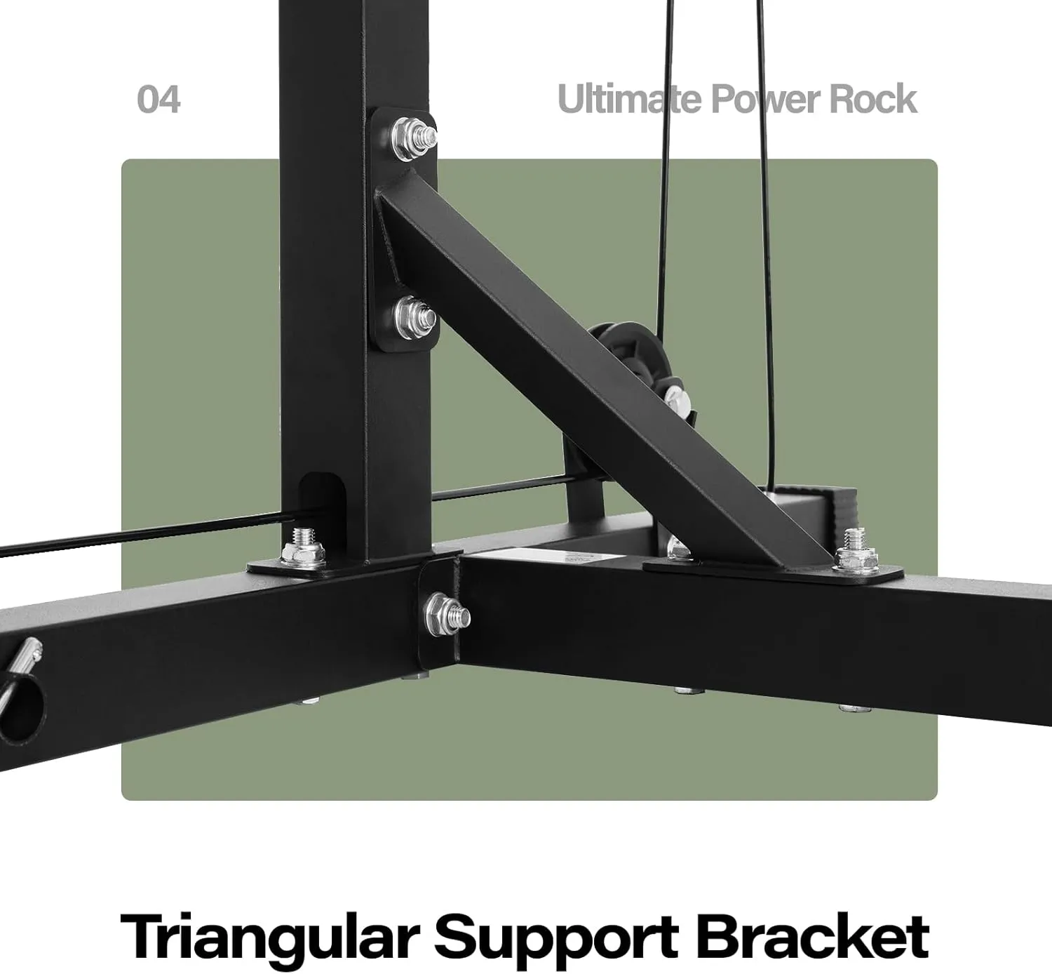 Power Cage | 5-in-1 Squat Rack with Adjustable J-Hooks, Cable Machine & Pull-Up Bar | Home and Garage Gym Equipment for Strength Training