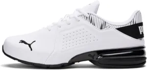 PUMA Men's Viz Runner Cross-Trainer, White/Black 11.5