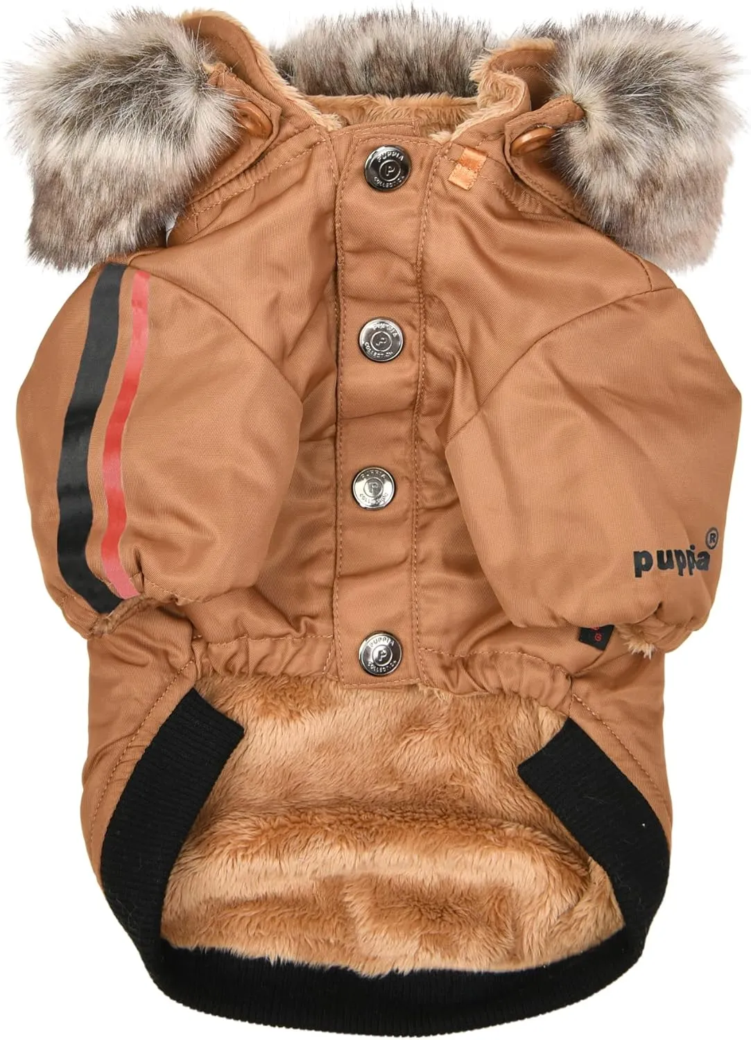 PUPPIA Fallon Winter Dog Jumper - Camel - L